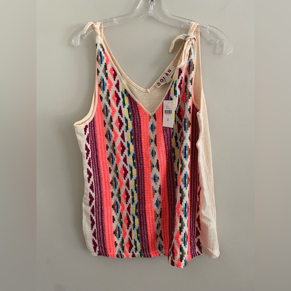 Anthropologie Embroidered V-Neck Tank - Picture 9 of 11